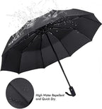 Elegant Windproof Travel Umbrella with Luxury Waterproof Case – Stylish Compact Protection