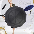 Elegant Windproof Travel Umbrella with Luxury Waterproof Case – Stylish Compact Protection